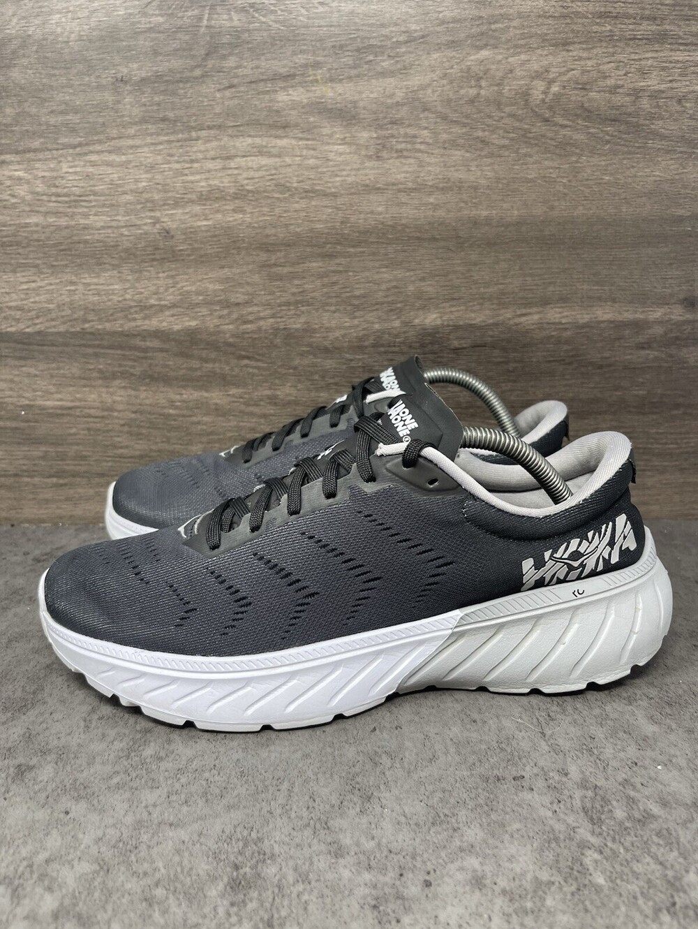 HOKA Gaviota 5 Size 10 Womens Gray White Stability Cushioned Running Shoes